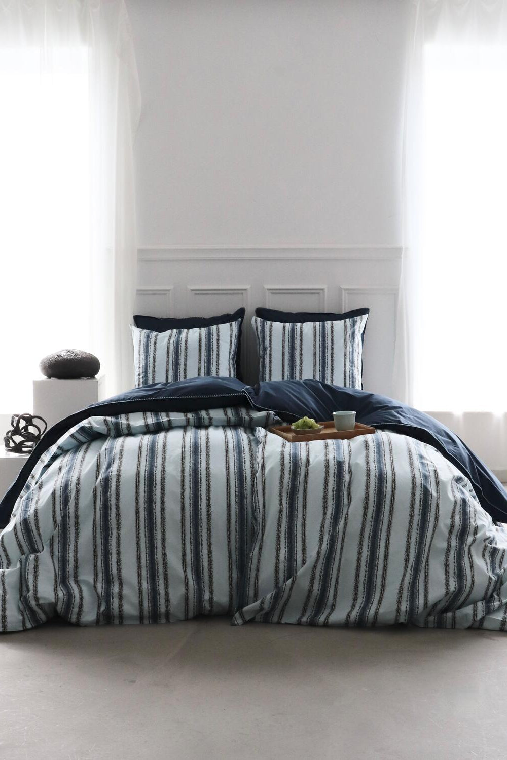 x Mads Barfod Streamline sengesæt, 140x220 cm - beige